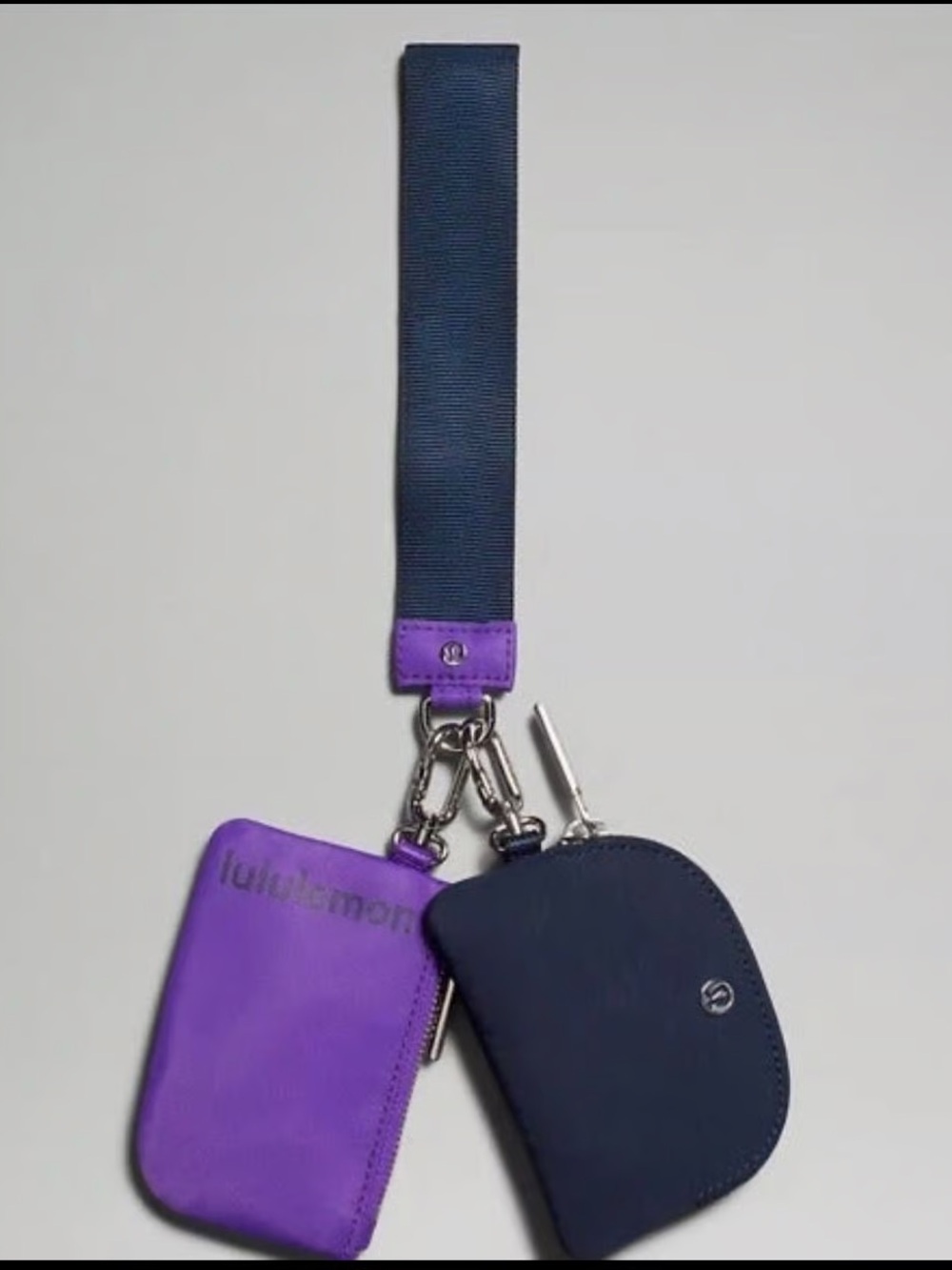 lululemon athletica Navy and Purple Key & Card Holder Wristlet